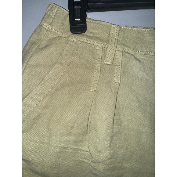 Aerie pleated utility shorts light green elastic back‎ medium - Picture 3 of 10